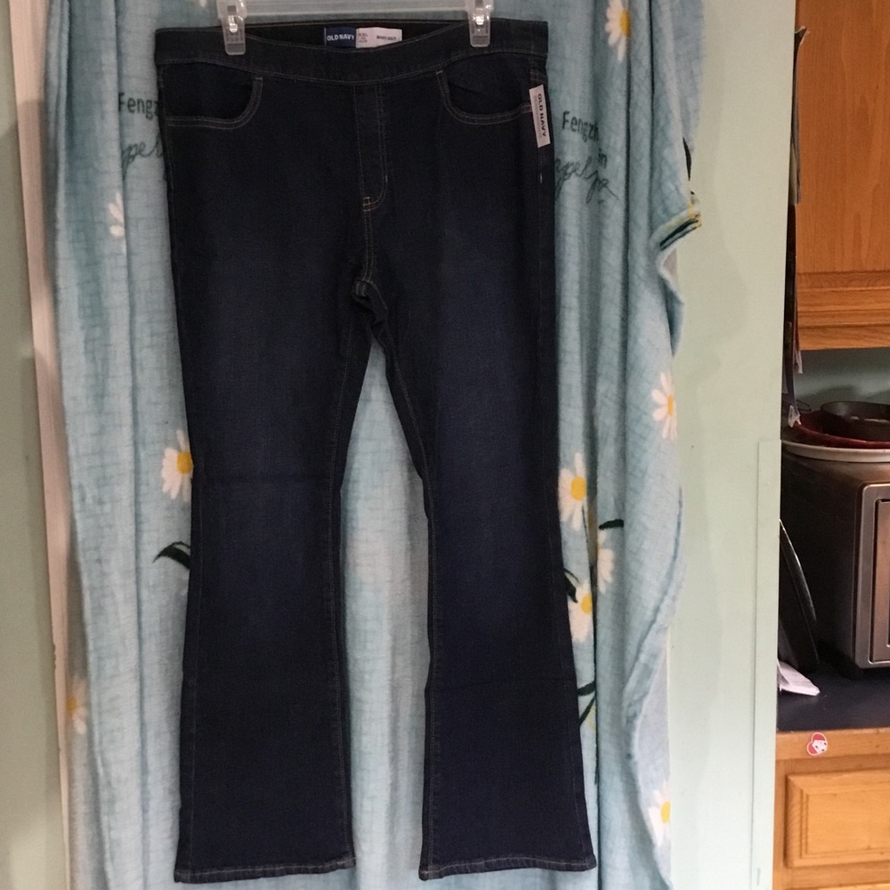 Old Navy Dark Blue Flared Women's Jeans
